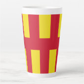 Flag of Northumberland Latte Mug カフェラテマグ (正面)