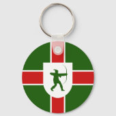 Flag of Nottinghamshire Keychain キーホルダー (裏面)