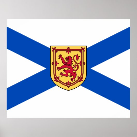 Flag of Nova Scotia (Canadian Province) ポスター (正面)