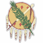 Flag of Oklahoma (1925–1941) Car シール (正面)