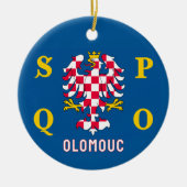Flag of Olomouc セラミックオーナメント (正面)