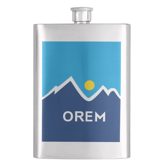 Flag of Orem, Utah フラスク (正面)