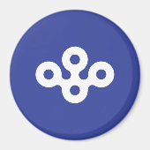 Flag of Osaka Prefecture, Japan マグネット (正面)