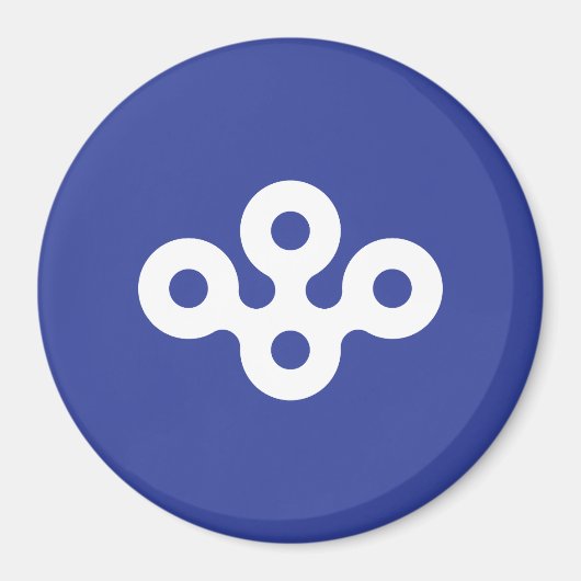 Flag of Osaka Prefecture, Japan マグネット (正面)