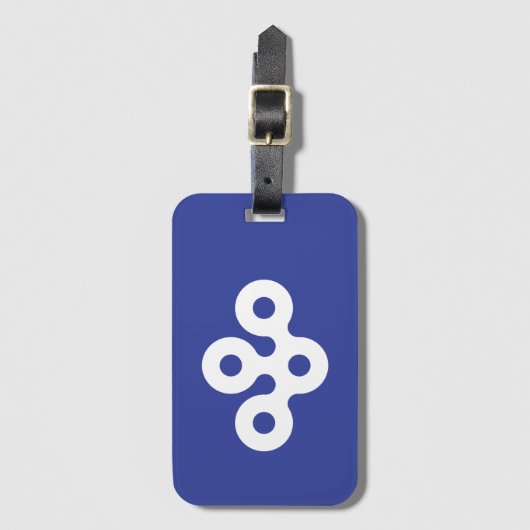 Flag of Osaka Prefecture, Japan ラゲッジタグ (正面縦)