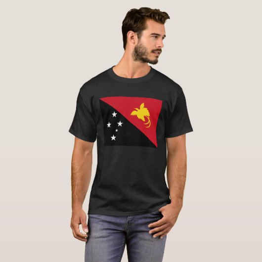 Flag of Papua New Guinea Tシャツ (正面フル)