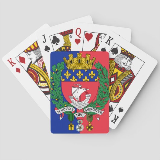 Flag of Paris, France トランプ (裏面)