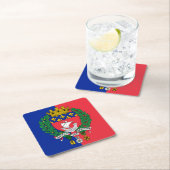 Flag of Paris, France Square Paper Coaster スクエアペーパーコースター (インサイチュ)