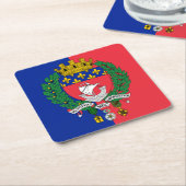 Flag of Paris, France Square Paper Coaster スクエアペーパーコースター (アングル)