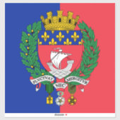 Flag of Paris, France Sticker シール (シート)