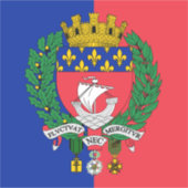 Flag of Paris, France Sticker シール (正面)