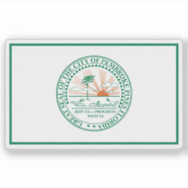 Flag of Pembroke Pines, Florida, USA シール