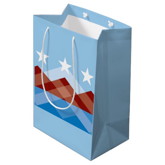 Flag of Peoria, Arizona ミディアムペーパーバッグ (裏面アングル)