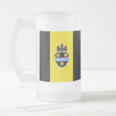 Flag of Pittsburgh, Pennsylvania Frosted Glass Bee フロストグラスビールジョッキ (左)