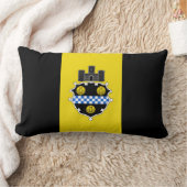 Flag of Pittsburgh, Pennsylvania Lumbar Pillow ランバークッション (ブランケット)