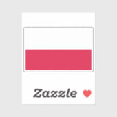 Flag of Poland custom-cut  シール (シート)