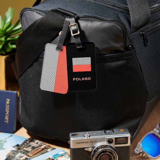 Flag of Poland Luggage Tag ラゲッジタグ (正面&裏面)