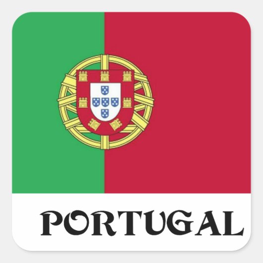 Flag of Portugal スクエアシール (正面)