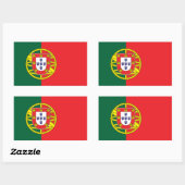 Flag of Portugal 長方形シール (シート)