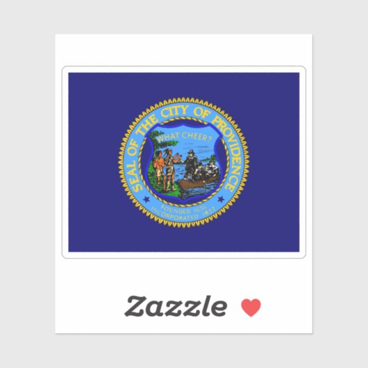 Flag of Providence, Rhode Island, USA シール (シート)