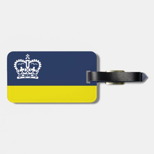Flag of Regina, Saskatchewan ラゲッジタグ (裏面横)