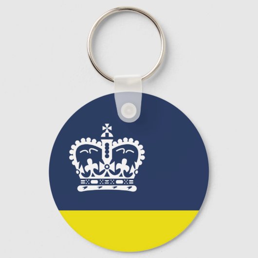 Flag of Regina, Saskatchewan Keychain キーホルダー (正面)