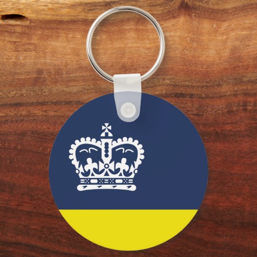 Flag of Regina, Saskatchewan Keychain キーホルダー (正面)