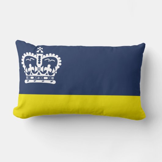 Flag of Regina, Saskatchewan Lumbar Pillow ランバークッション (正面)