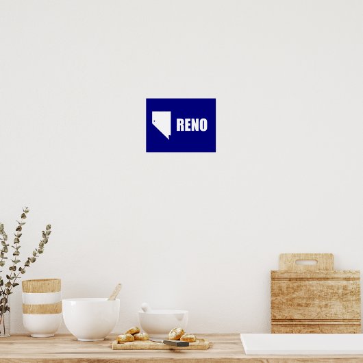 Flag of Reno, Nevada Poster ポスター (キッチン)