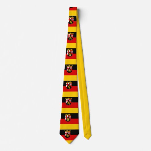 Flag of Rhineland-Palatinate Tie ネクタイ (正面)
