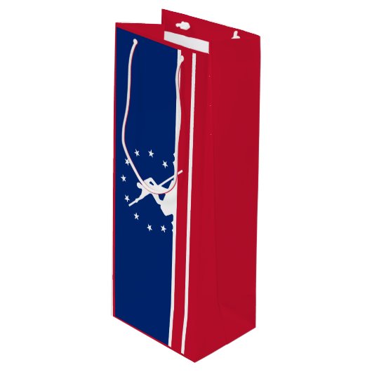 Flag of Richmond, Virginia Wine Gift Bag ワインギフトバッグ (正面アングル)