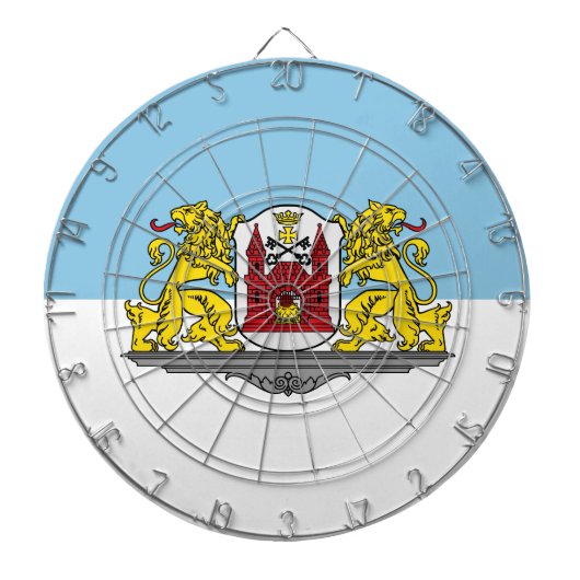 Flag of Riga, Latvia Dartboard ダーツボード (正面)