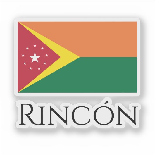 Flag of Rincón, Puerto Rico シール (正面)
