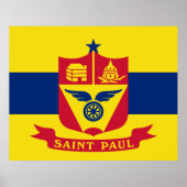 Flag of Saint Paul (Minnesota) ポスター (正面)