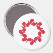 Flag of Saitama Prefecture, Japan マグネット (正面/裏面)