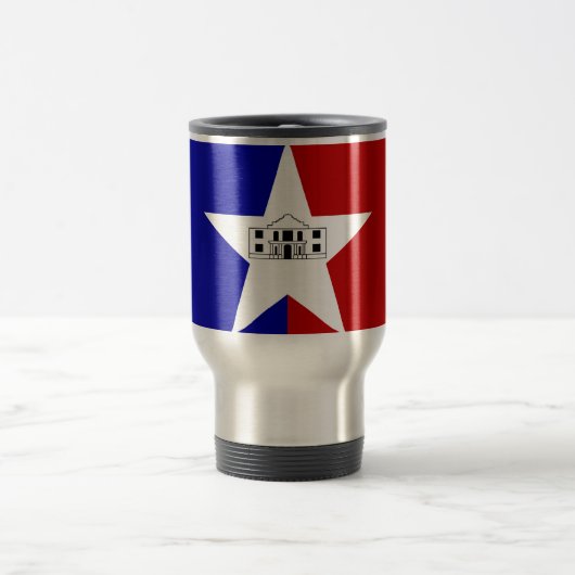 Flag of San Antonio, Texas Travel Mug トラベルマグ (中央)