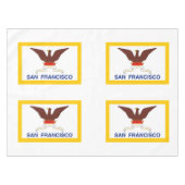 Flag of San Francisco, California Tablecloth テーブルクロス (正面(横))