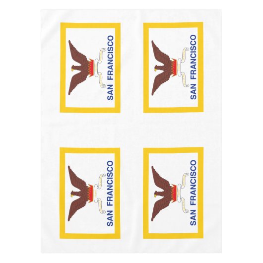 Flag of San Francisco, California Tablecloth テーブルクロス (正面)