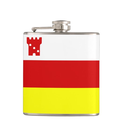 Flag of Santa Barbara, California Flask フラスク (正面)