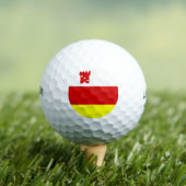Flag of Santa Barbara, California Golf Balls ゴルフボール (インサイチュ 木)