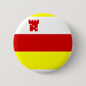 Flag of Santa Barbara, California Pinback Button 缶バッジ (正面)