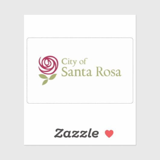 Flag of Santa Rosa, California, USA シール (シート)