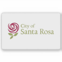 Flag of Santa Rosa, California, USA シール