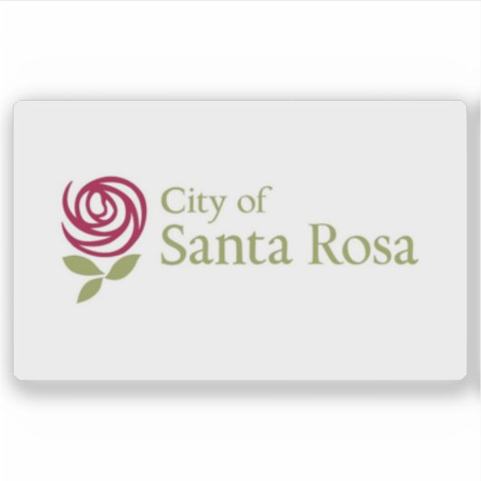 Flag of Santa Rosa, California, USA シール (正面)
