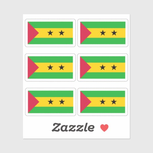 Flag of São Tomé and Príncipe - a collection Stick シール (シート)