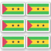 Flag of São Tomé and Príncipe - a collection Stick シール (正面)