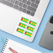 Flag of São Tomé and Príncipe - a collection Stick シール (ノートパソコンとiPhone)