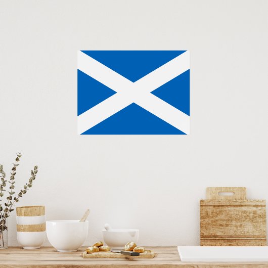 Flag of Scotland ポスター (キッチン)