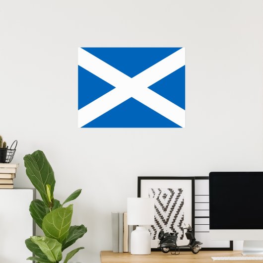 Flag of Scotland ポスター (ホームオフィス)