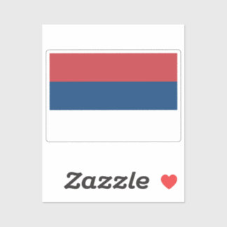 Flag of Serbia custom-cut シール